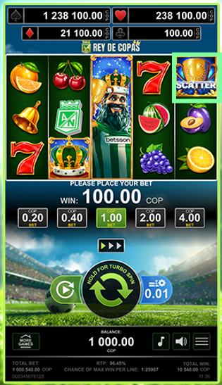 Scater - juego rey de copas - Atlético Nacional