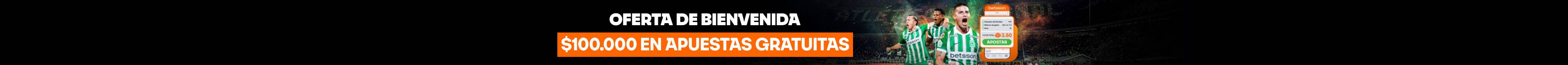 Recibe hasta $100.000 en Apuestas Gratis